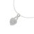 Contemporary .925 Sterling Silver 1/3 Cttw Diamond Awareness Ribbon Halo Heart 18" Pendant Necklace (I-J Color, I2-I3 Clarity) For Sale - Image 3 of 5
