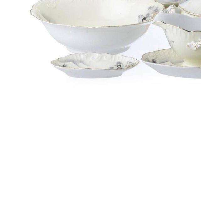 Porcelain Dinner Service from Vista Alegre, Set of 65 For Sale - Image 3 of 6