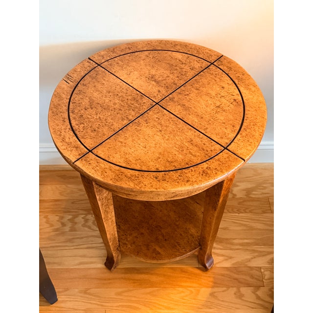 Woodland Furniture Side Table A nicely scaled two tier table that strikes the right balance between rustic and elevated....