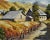 Impressionist Clifford Holmes, Landscape with Farm, California, Circa 1950 For Sale - Image 3 of 7