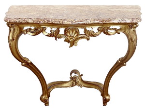 Golden Wall Console Table
