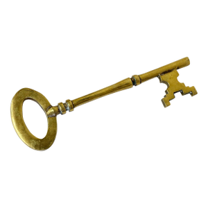 Oversized Vintage Brass Key Paper Weight