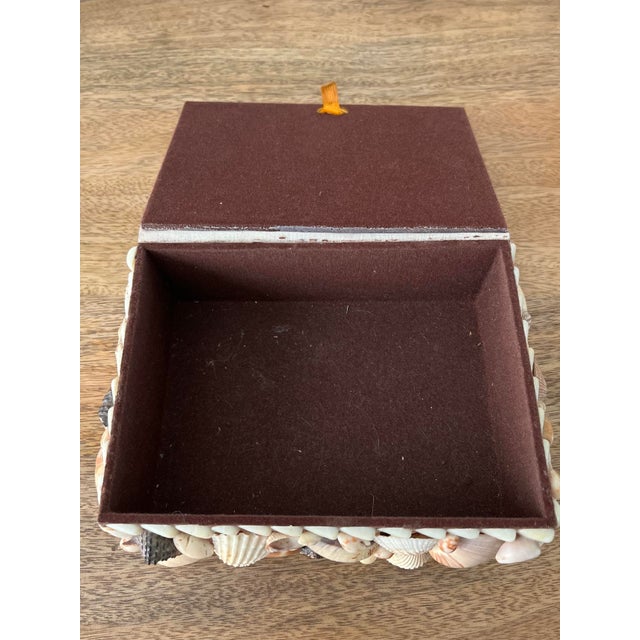 1970s Vintage Seashell Encrusted Box For Sale - Image 11 of 11