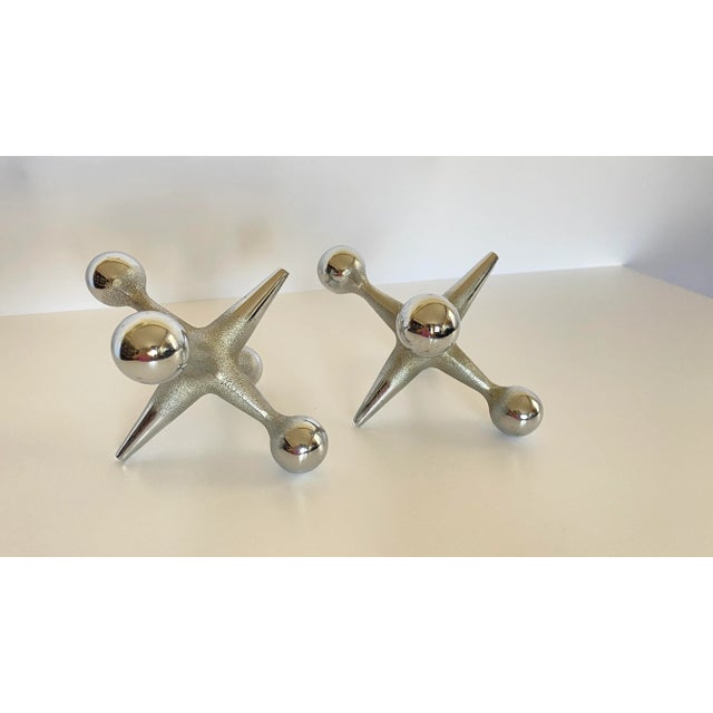 Mid Century Bill Curry Model J1 Jacks Bookends/Paperweights - a Pair For Sale In San Francisco - Image 6 of 8