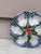 French Majolica Oyster Blue Orange Starfish Plate Digoin, Circa 1900 For Sale - Image 3 of 4