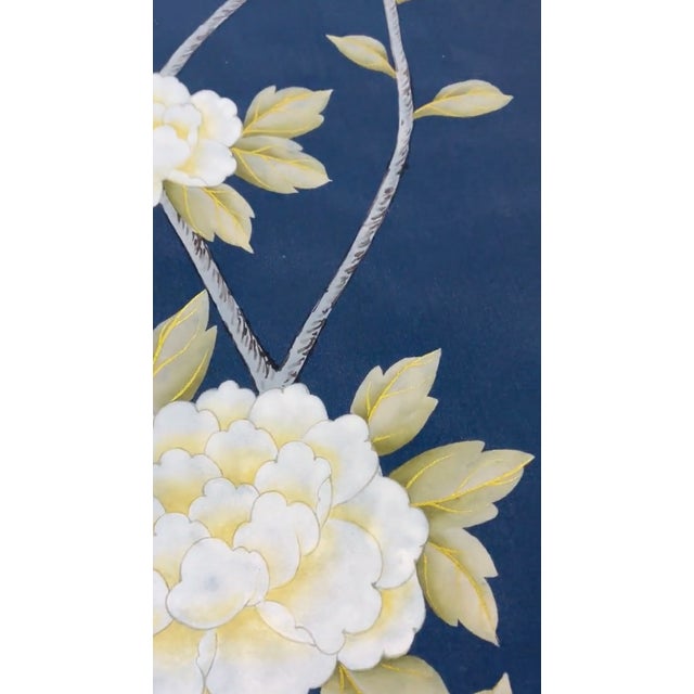 Not Yet Made - Made To Order 24"*48", a Set of Blue Chinoiserie Wall Artwork, No Frame, Tea Paper For Sale - Image 5 of 6