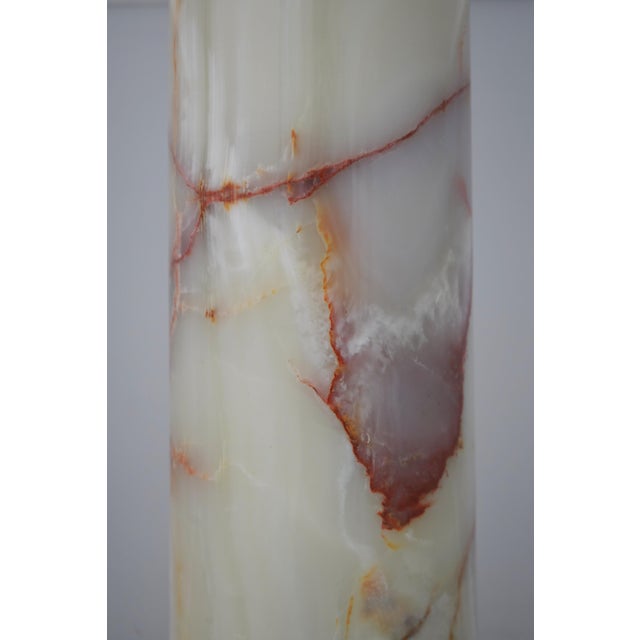 Onyx Marble French Empire Style Column Pedestal For Sale - Image 10 of 12