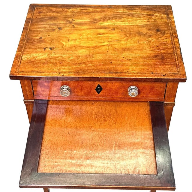 18th Century Georgian Satinwood Occasional Lamp Table, 1780 For Sale - Image 3 of 12