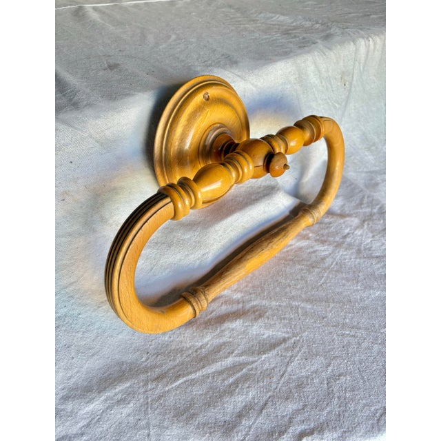 Found in the South of France, this beautiful Early 20th Century French Wooden Towel Rail or Bed Canopy dates back to the...