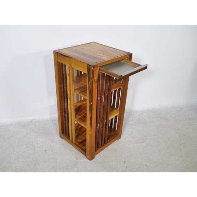 Brown Mid-Century Cherrywood Shelf, 1960s For Sale - Image 8 of 15