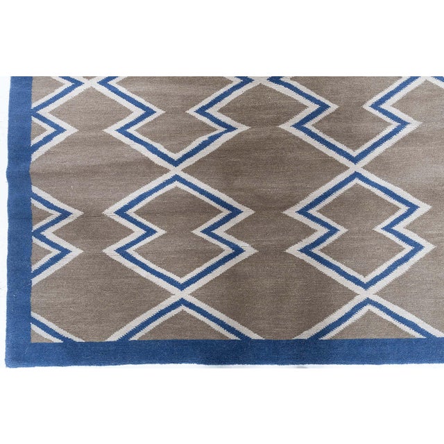 Modern Aztec geometric design handmade rug by Doris Leslie Blau. Size: 9'0" × 12'0" (274 x 365 cm). A perfect mix of chic...