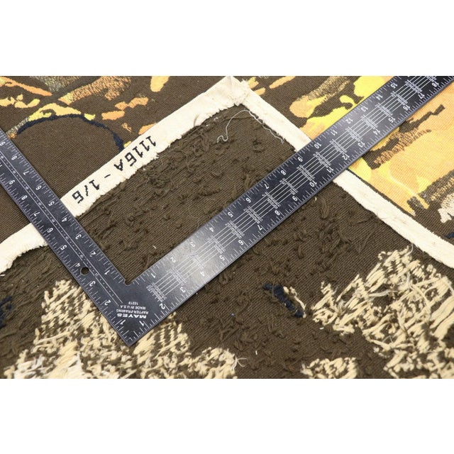 Mid 20th Century 1960's Signed French Mathieu Matégot Tapestry - 04'07 X 08'00 For Sale - Image 5 of 9