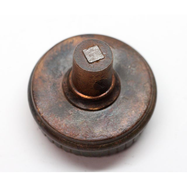Early 20th Century Antique Branford Bronze Vernacular Passage Door Knobs For Sale - Image 5 of 5