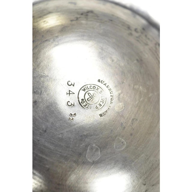 Antique Wilcox Silver Plate Co Victorian Porcelain Lined Tilting Coffee Tea Pot For Sale - Image 9 of 12