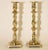Antique Georgian Brass Square Base Candlesticks - A Pair For Sale - Image 4 of 12