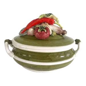 Vintage Majolica Soup Toureen