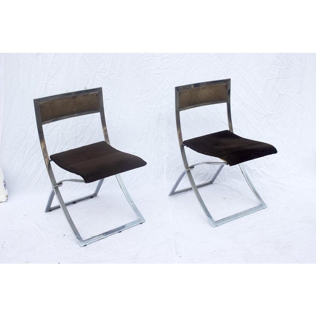 Mid-Century Modern Luisa Chairs by Cuneo for Mobel Italia, Set of 2 For Sale - Image 3 of 12