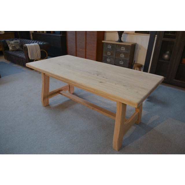 1960s Elm Dining Room Table, 1960s For Sale - Image 5 of 17