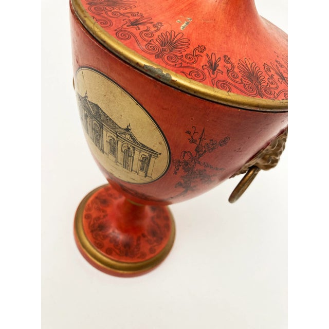 Early 19th Century Early 19th Century Italian Tole Chestnut Urn For Sale - Image 5 of 13