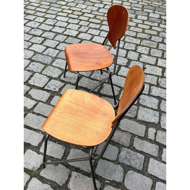 Vintage Bentwood Chairs by Steen Eiler Rasmussen and Kai Lyngfeldt Larsen for Danbork, Set of 2 For Sale - Image 5 of 11