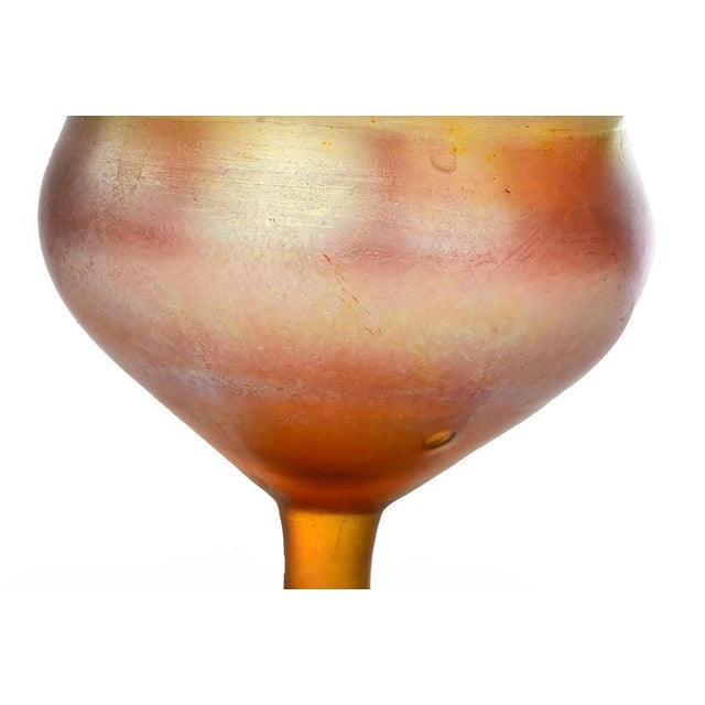 Favrile Glass Compote in Art Glass by Tiffany Studios, Italy, 1910s For Sale - Image 4 of 5