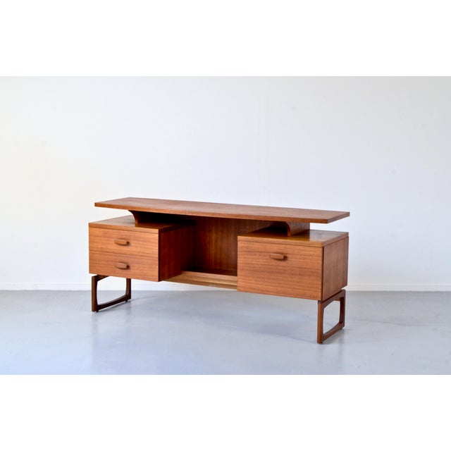 1960s Teak Desk with Floating Top from G-Plan, 1960s For Sale - Image 5 of 10