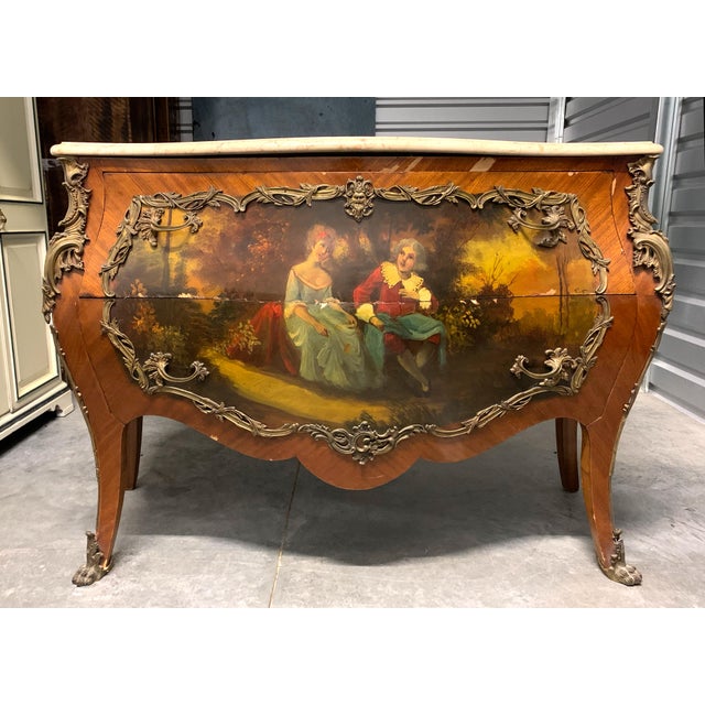 Antique Hand Painted Bombay Chest Chairish