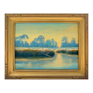 "Bayou in Blue & Gold" Landscape by Max Flandorfer