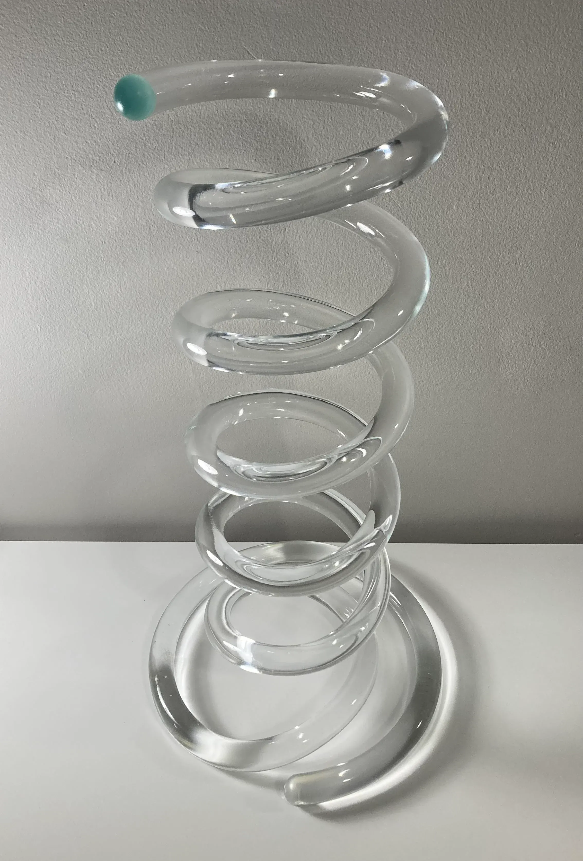 Mid 20th Century Dorothy Thorpe Lucite Spiral Umbrella Stand