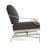 Contemporary Brown Jordan Venetian Motion Lounge Chair, Dove frame with Fusion Charcoal fabric For Sale - Image 3 of 11