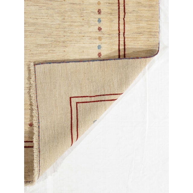 Vintage Hand-Knotted Persian Gabbeh Rug 9'10" X 12'9" For Sale In Washington DC - Image 6 of 6