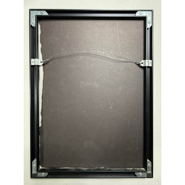 Nude Lady Boho Chic Needlepoint Framed Art Handmade For Sale In Los Angeles - Image 6 of 6