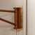 Wood Mid-Century Modernist Milk Glass & Teak Swing Arm Wall Sconce W/ Brass Fittings For Sale - Image 7 of 12