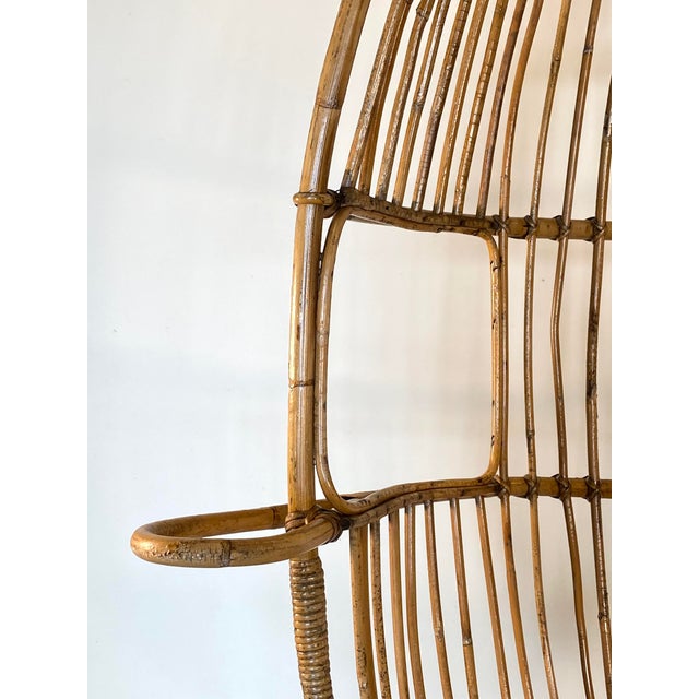 Hanging Bamboo Armchair, 1970s For Sale - Image 13 of 15