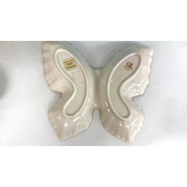 Ivory Lenox China Butterfly Shaped Server Divided Tray Ivory With 24k Gold Trim 4915b For Sale - Image 8 of 12