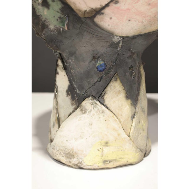 Mid 20th Century Large Signed Abstract Ceramic Sculpture For Sale In Dallas - Image 6 of 11