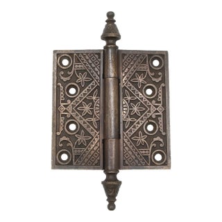 Vintage Aesthetic 4.5 X 4.5 In. Bronze Butt Door Hinge For Sale