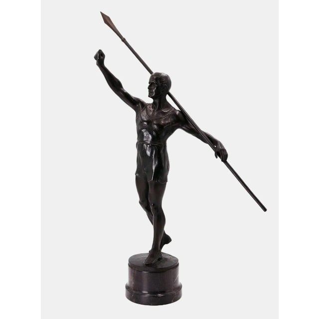 Franz Iffland, Javelin Thrower, 1910, Bronze For Sale - Image 6 of 9