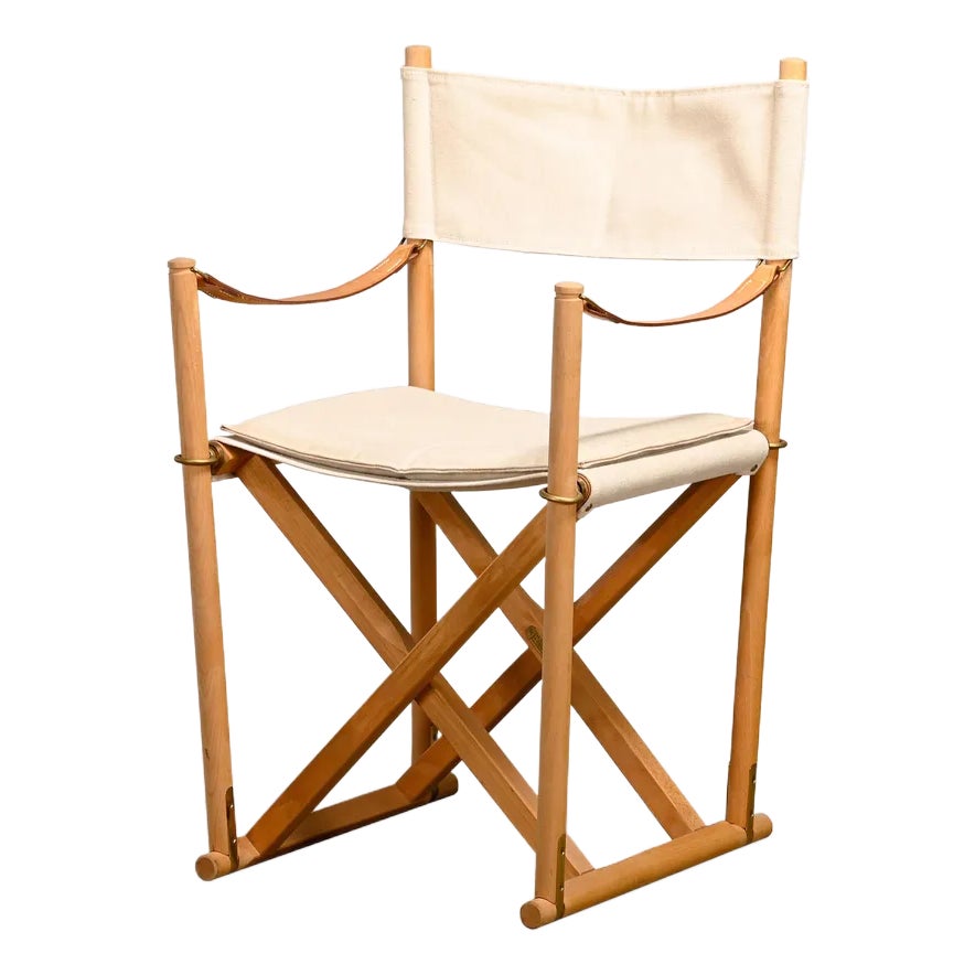 Vintage Folding Safari Chair by Mogens Koch for Rud Rasmussen