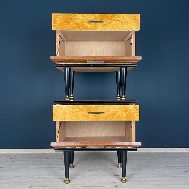1970s Mid-Century Bedside Tables, Former Yugoslavia, 1970s, Set of 2 For Sale - Image 5 of 14