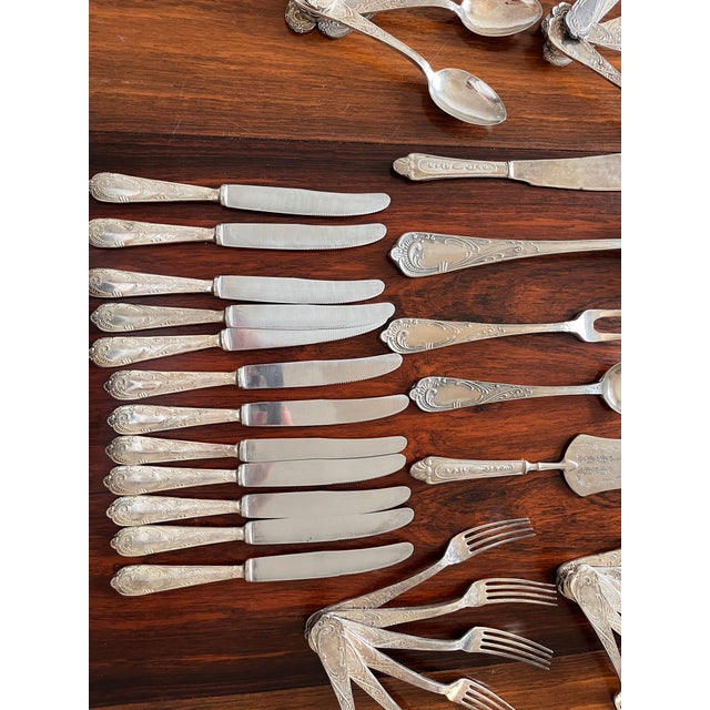Silver 800 Silver Cutlery Set, 1920s, Set of 51 For Sale - Image 8 of 10