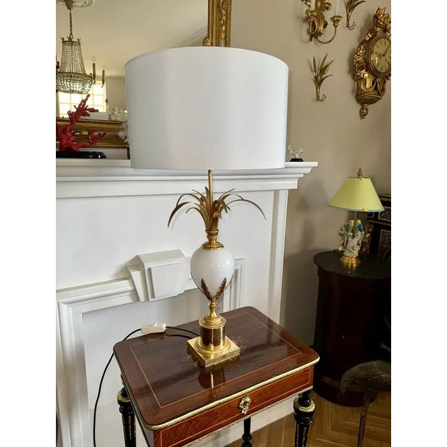 French Hollywood Regency Table Lamp from Maison Charles, 1970 For Sale - Image 10 of 12