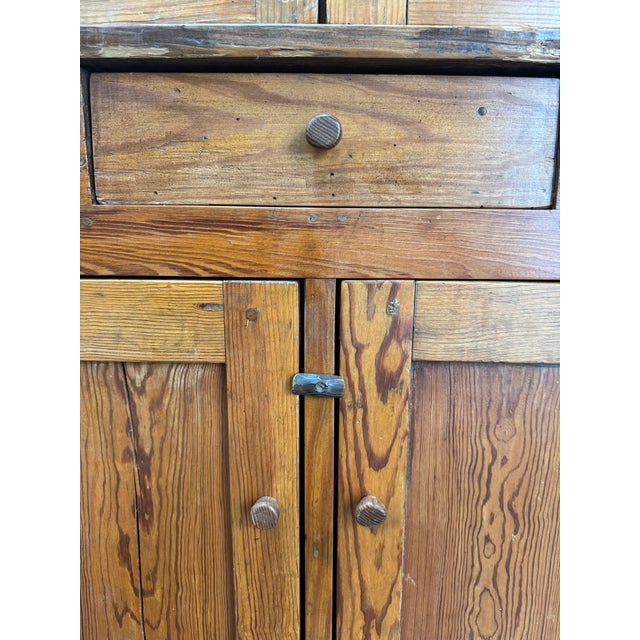 Wood Antique Pine Corner Cabinet For Sale - Image 7 of 13