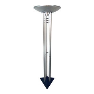 1980s Robert Sonneman for Kovacs “Echoes of Vienna” Post Modern Deco Style Torchiere Floor Lamp For Sale