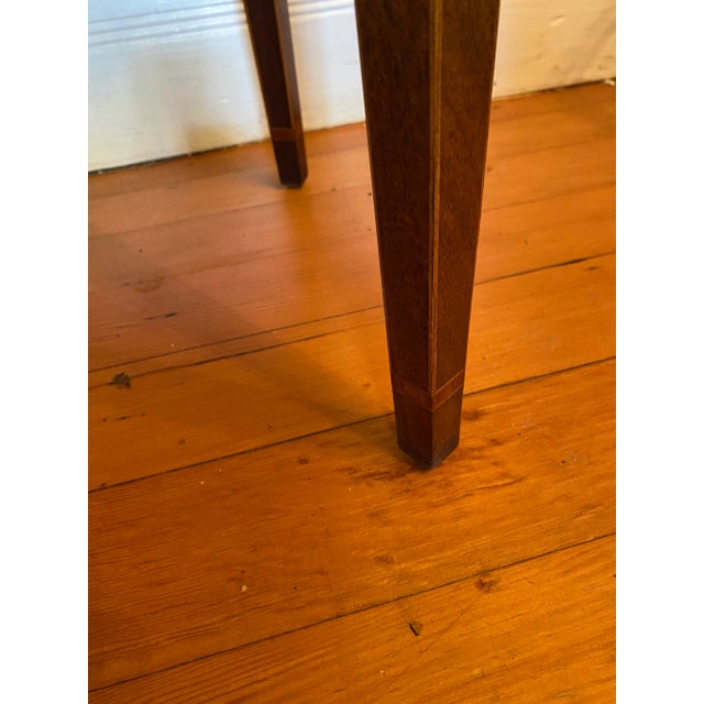 Wood Baker Furniture Neoclassical Anniversary “Work Table” Made of Burl-Wood A Storage Table From the Charleston Collection! For Sale - Image 7 of 9