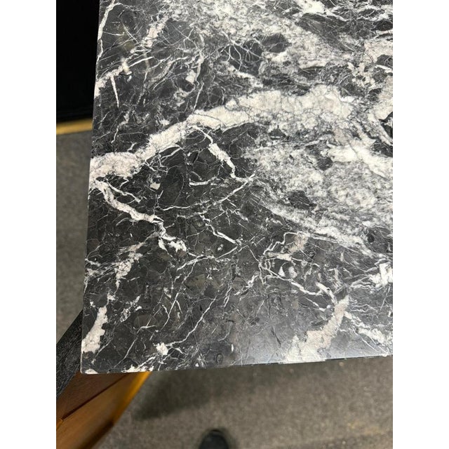 Black Art Nouveau Cabinet with Marble Top, 1910 For Sale - Image 8 of 10