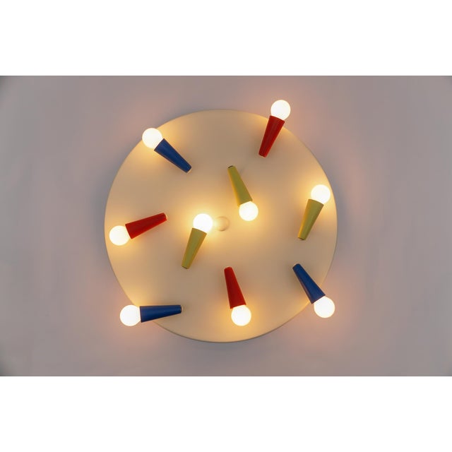 Mid-Century Modern Italian Flush Mount, 1960s For Sale - Image 11 of 16