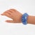Christophe Gallard Massive Lucite Bracelet with Blue and Gold Decor For Sale - Image 9 of 9