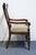Wood Thomasville Furniture Solid Cherry Contemporary Traditional Style Wheat Back Dining Arm Chair 19242 For Sale - Image 7 of 10