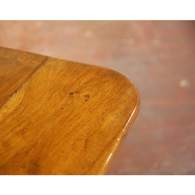 Brown 19th Century French Louis Philippe Walnut Four-Drawer Chest Commode For Sale - Image 8 of 14